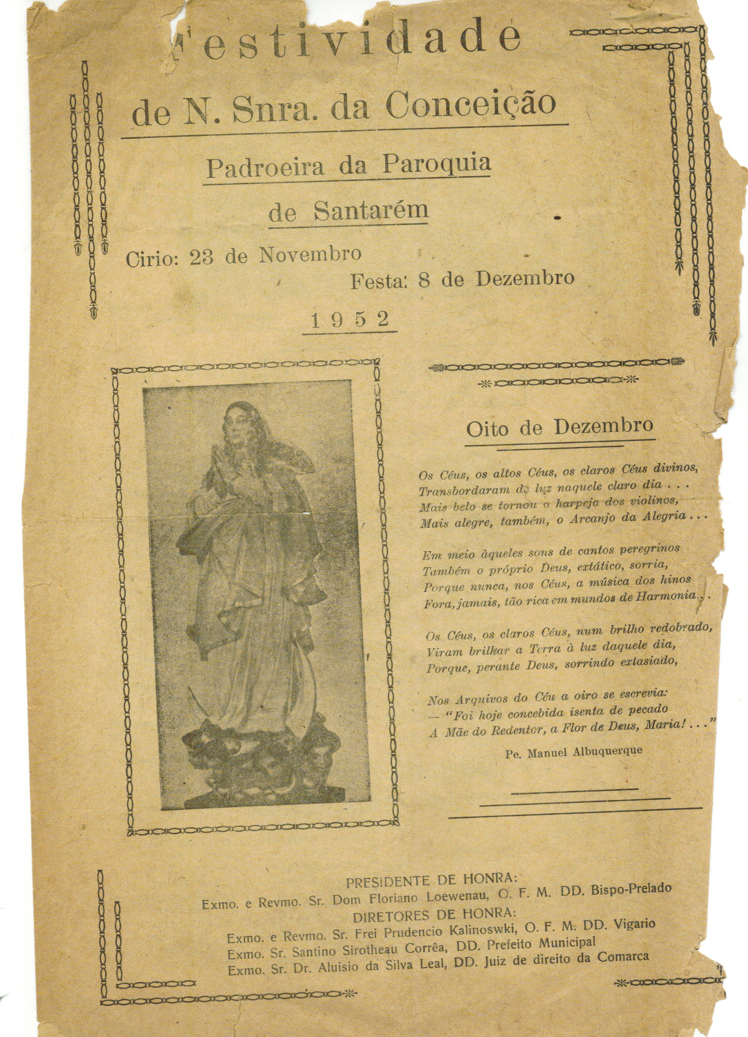 Programa da Festa de Nossa Senhora da Conceição