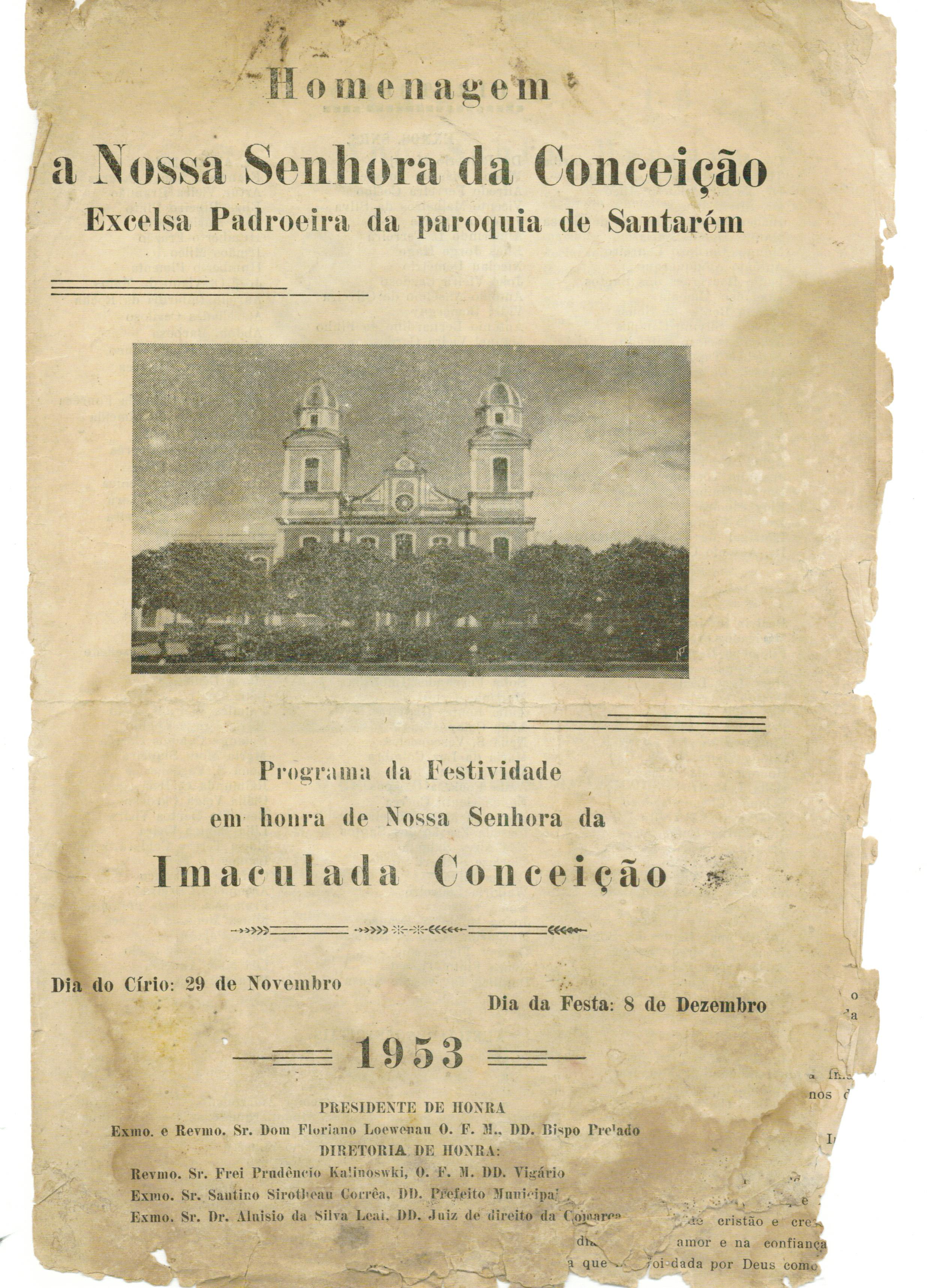 Programa da Festa de Nossa Senhora da Conceição